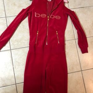 Bebe jumpsuit cold shoulder